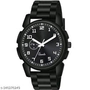 Bolun Kacho Round Black Tikal Pu Men Watch
