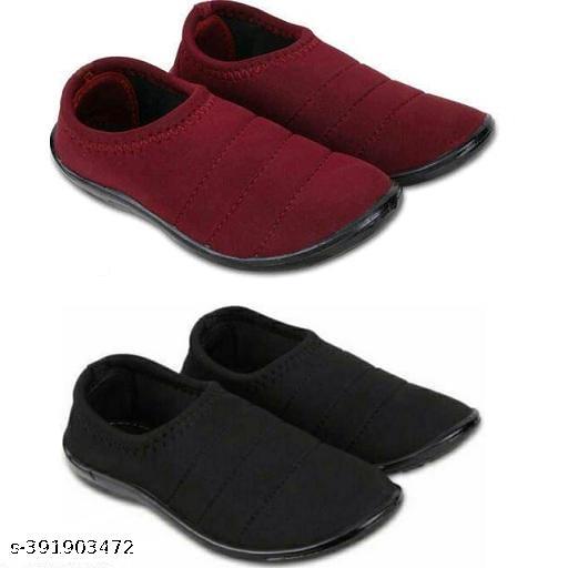 SUPEX Daily Wear Shoes / Women's SlipOn Running Shoe / Winter Bellies/ Walking, Gym, Training, Casual Shoes Combo of 2