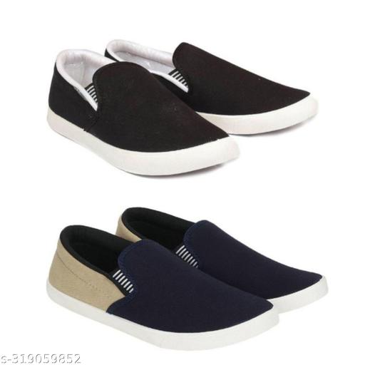 Pack of 2-2s combo shoes for men| black red-blue black- t blue combo shoes in color| comfortable and walking shoes for men
