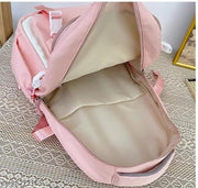 Medium 30 L Laptop Backpack Laptop Backpack LATEST UNISEX STYLISH ADORABLE CANVAS BACKPACK  (Pink)