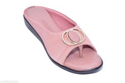 New Shamama women flat sandal and  girl fashionable stylish flip flops peach