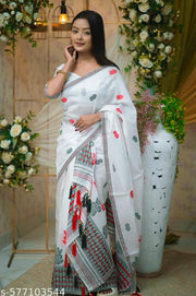 AC COTTON MEKHELA SADOR JURA MEKHLA CHADOR ASSAMESE