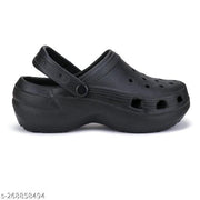 Bersache Comfortable indoor outdoor fashionable Stylish Lightweight Clogs (Black)