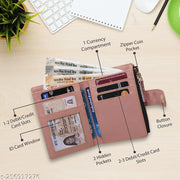 TnW Small Women's Wallet -PU Leather Multi Wallets | Credit Card Holder | Coin Purse Zipper -Small Secure Card Case/Gift