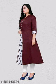 selfie kurti Deep Wine Maroon Kurti