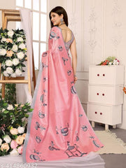 SSC Women's Printed Trendy Art Silk Saree with Blouse Material