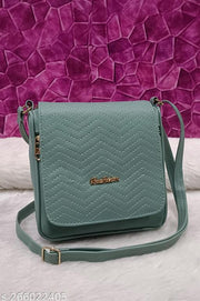 Attractive women Green PU sling bags/Premium PU leather sling bags for women/Small Sling bags/party wear and wedding bag for women