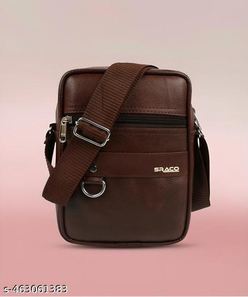 Messenger small sling bag for men women office use persnol casual with adjustable Strap