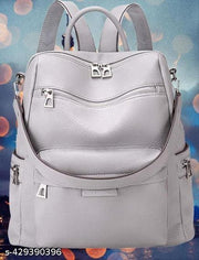 MomsyStore Leatherette Backpacks For Women And Girls