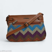 JUGNU-pink Sling bag for women Hancraft   Prited Bag