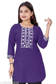 stylelist kurti with embroidered work