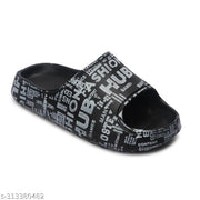 Boys Attractive New Comfort Black Slides, daily wear, Outdoor-indoor, slippers for boys,