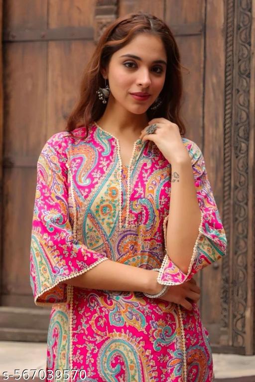 LACE KURTI pink