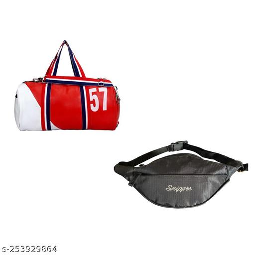 Gym bag and waist bag combo