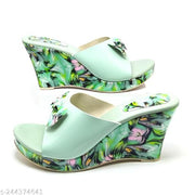 Wedges Casual Floral Heel For Women Block Heel Sandal For Women,casual Heel,Heels Slipper,Footwear,Chappal,Girls Heels