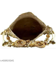 Mirror Worked Ethenic Potli Purse with pearls Handle