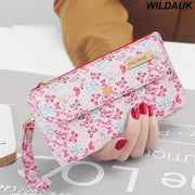 WILDAUK  Casual, Formal, Party Pink Butterfly Print Clutch