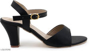 NM Dream New Trendy Stylish ladies heel Latest Design Heel Sandal For Women Walking Comforatble Lightweight Sandal For Women Work Heel For Women Casual Partywear Wedges heels casual and daily wear premium quality Sandal (Black)