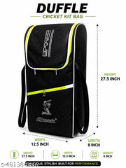 Branded Cricket kit Backpack or kids with single bat compartment And Tennis Ball Pocket