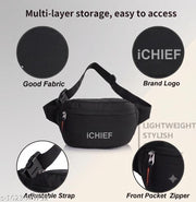 Waist Pack for Travel, Hiking & Sports – Unisex Zip Pouch Belt Bag for Phone