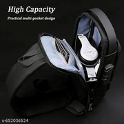USB SHOULDER BAG WAIST USB MULTICOLOURED SLING SHOULDER BAG WITH USB PORT ADVANCE BUSINESS BAG
