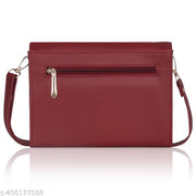 adjustable 5 zipper pocket with card holder premium stylish leather sling bag