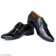 DESTA Men's Black Premium Quality Patent Lace up Formal Shoe