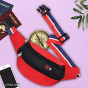 ZnW Black/Red Waist Bag,Chest Bag,Fanny Bag,Fanny Pack Waist bag/Chest bag/Fanny Bag