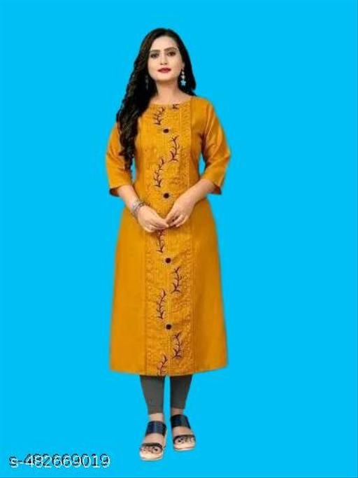 NEW TRENDING EMODRIED KURTY FOR WOMEN AND FULL COTTON KURTY