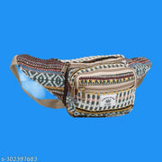 ANESHA Boho Fanny Pack Belt Bag I Hemp Fanny Packs for Women Fashionable - Plus Size Boho Fanny Pack - Crossbody Bag Bum bag Waist Bag Hippie Fanny Pack (Multicolour) Pack of 1