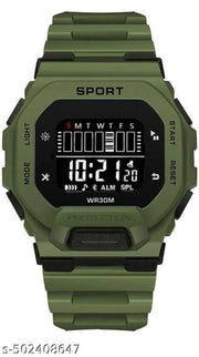 Wrist Sport Ultra Combo Watch with Water Resist Pack of 2 Digital Watch - For Men NEW GENERATION BLACK STRAP WATCHES