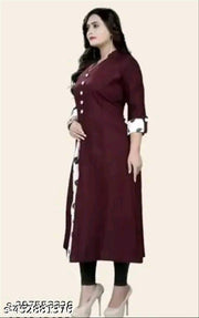 selfi colour kurti maroon