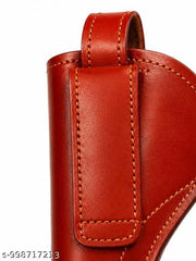 Leather Revolver Cover 9mm (Light Brown)