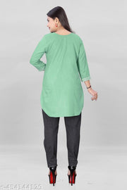 stylelist short kurti with embroidered work