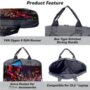 My Fav City Street Office Laptop Bag Briefcase 15.6 Inch for Women and Men