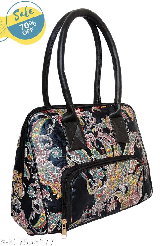 Latest Fashionable women duffle handbag with Digital Printed design.