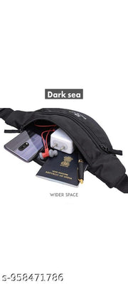 Waist Pack for Travel, Hiking & Sports – Unisex Zip Pouch Belt Bag for Phone, Money & Documents
