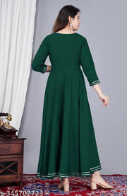 women anarkali kurti