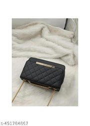 Sling bag | Women's Pu Formal Casual Stylish Shoulder Crossbody Sling Handbag With Double-handle Non-Detachable strap For Women & Girl