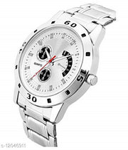 MMD Stainless Steel White Dial Analog Men's and BOY'SWatch