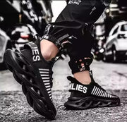 Black Printed Sneaker For Men