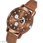 BOLUN Bolun Pack Of Two Pu Belt Attractive Look Analog Watch