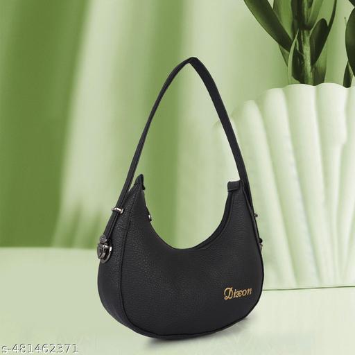 Dixon Dixon Black Women Sling Bag Casual Half Moon Unique Design Shoulder Side Sling Bag For Women