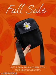 MessengerBag-Black Sling Bag (Black, 1.5 L)