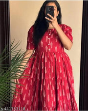 Block Print Anarkali Kurti