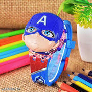 M I K Silicone 3D Kids Musical Cartoon Back Ground Disco Light Digital Kids Watch for Boys
