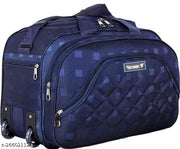 55 L Strolley Duffel Bag - 55 L DUFFLE BAGS HEAVY PREMIUM QUALITY TRAVEL LUGGAGE MEN WOMEN TRAVELLING AIR - blue - Regular Capacity