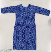 Polyster/Crepe fabric-Women Fabric Printed Straight Kurti, ( New Arrival New Design Fashionable Kurti )