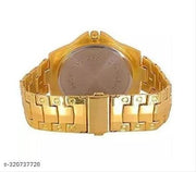 Rosra Golden Golden Formal & Ethnic Casual Analog Watch For Men’s Ring free