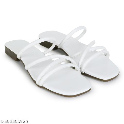 Striped Flat Sandals for Casual and Daily Wear